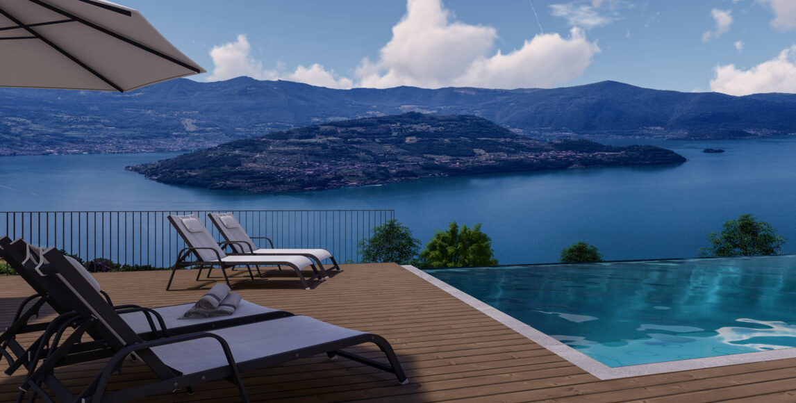 Eleganckie apartamenty z widokiem na jezioro Iseo i Monte Isola