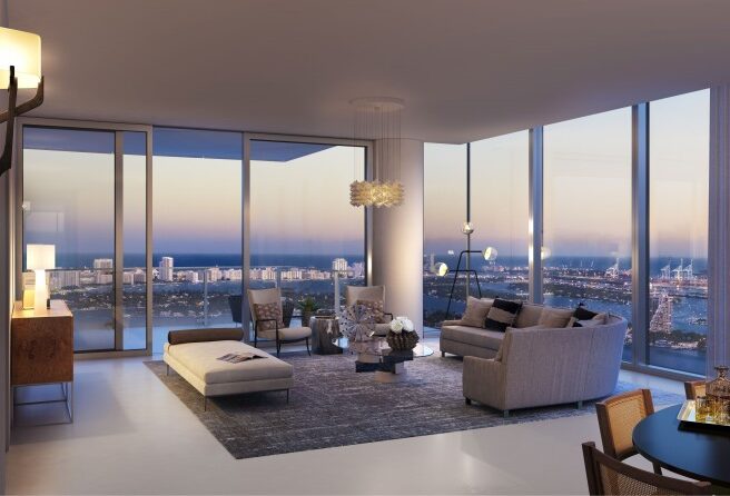 Nowe apartamenty przy plaży z widokiem na Miami Beach
