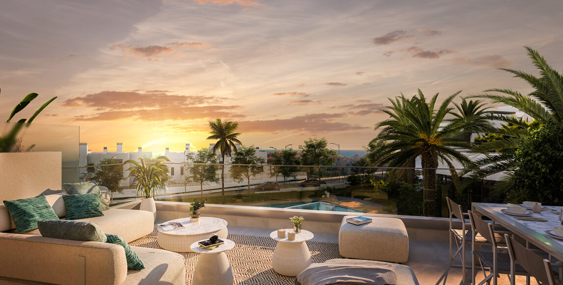 Romantyczne apartamenty z widokiem na Zatokę Estepona