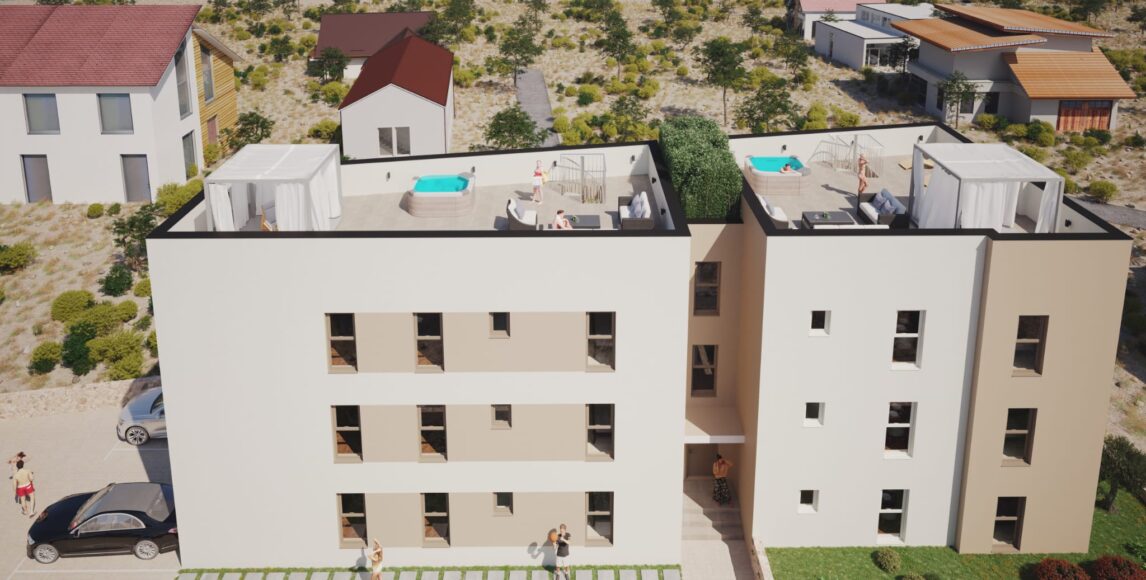 Nowe apartamenty 100 metrów od plaży z widokiem na morze