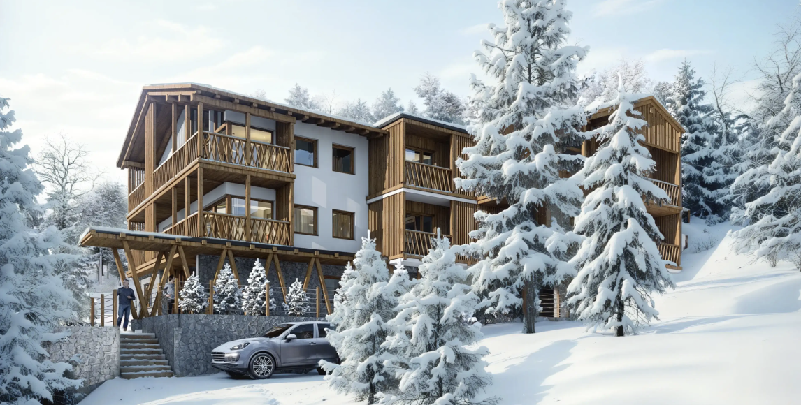 Alta Badia, nowy apartament z sauną przy stoku narciarskim