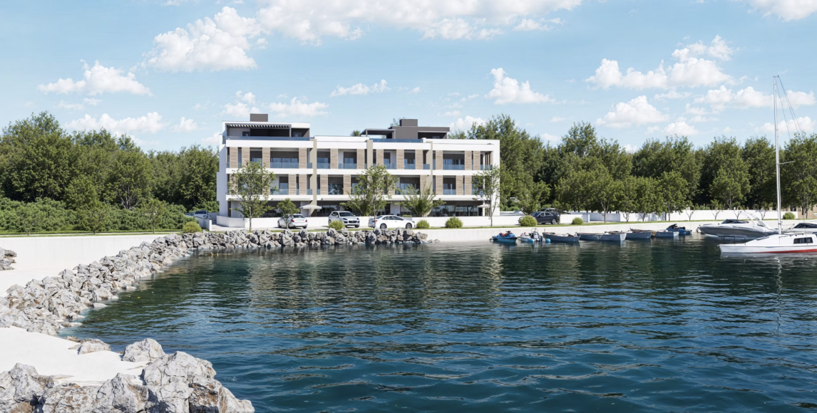 Luksusowe apartamenty przy plaży z tarasami i widokiem na Adriatyk