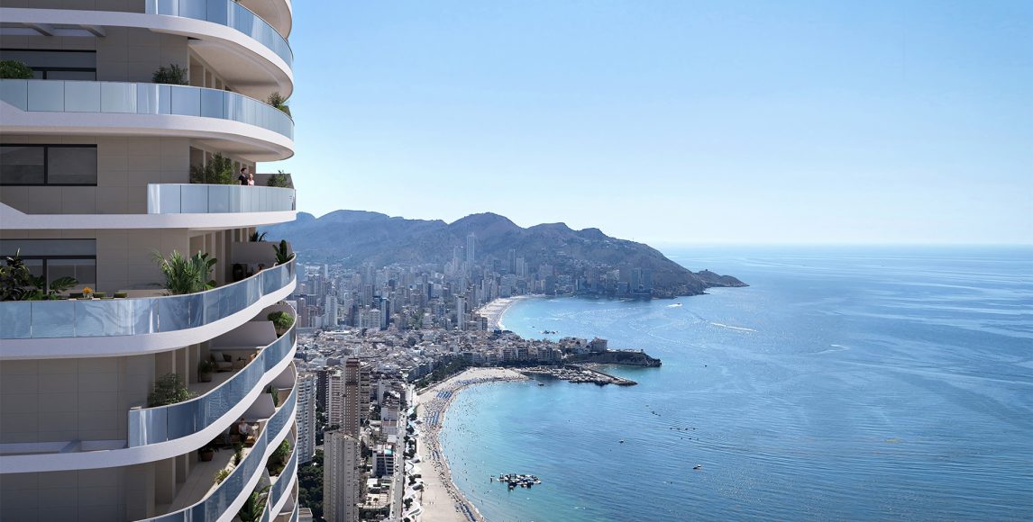 Panoramiczne apartamenty kilka minut od plaży Poniente