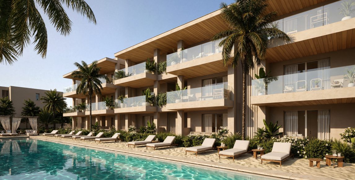 Apartamenty nad morzem w Lido di Jesolo, 550 metrów od plaży z prywatnym basenem